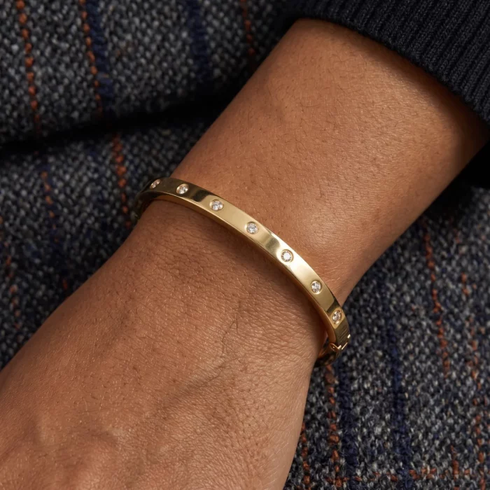 Pulsera Rígida Lisa Circonitas
